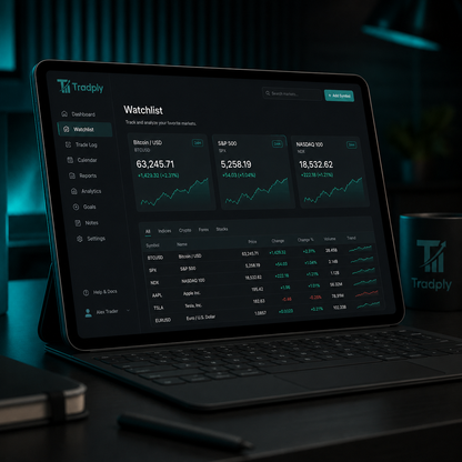 Tradply Trading Journal — Trade Log, Dashboard & Performance Insights